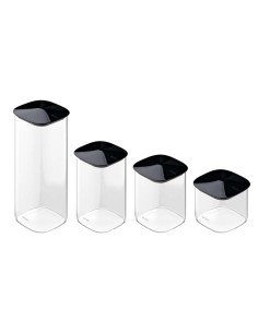 GUZZINI BARATTOLO QUADRATO IN VETRO BOROSILICATO -...