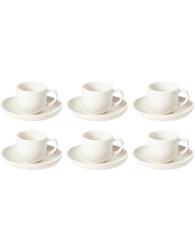 COSTA NOVA SET 6 TAZZE CAFFÉ 70 ML CON PIATTINO...