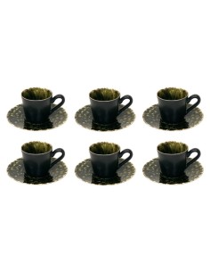 COSTA NOVA SET 6 TAZZE DA CAFFÈ CON PIATTINO - RIVIERA 2