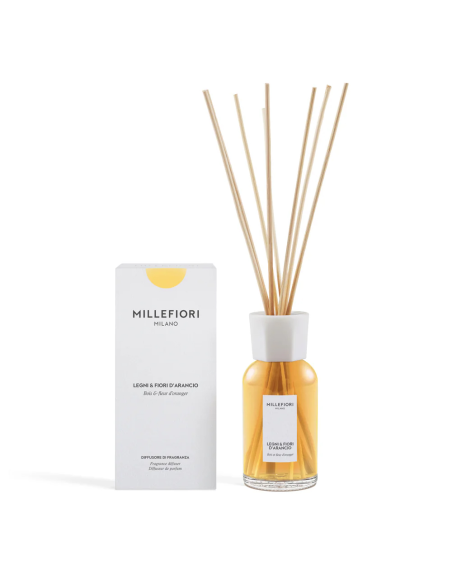 MILLEFIORI DIFFUSORE DI FRAGRANZA STICK - LEGNI E FIORI D'ARANCIO