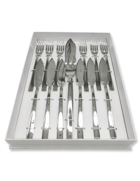 MORINOX SET POSATE PESCE 14 PEZZI IN ACCIAIO INOX - ASTORIA
