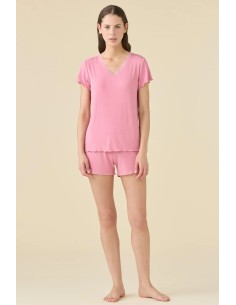 NOIDINOTTE PIGIAMA DONNA CORTA LUNGA E PANTALONCINO IN...