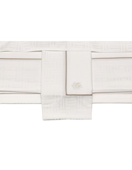 ETRO COMPLETO LENZUOLA MATRIMONIALE 270 X 290 CM IN RASO - NEW MONOGRAM