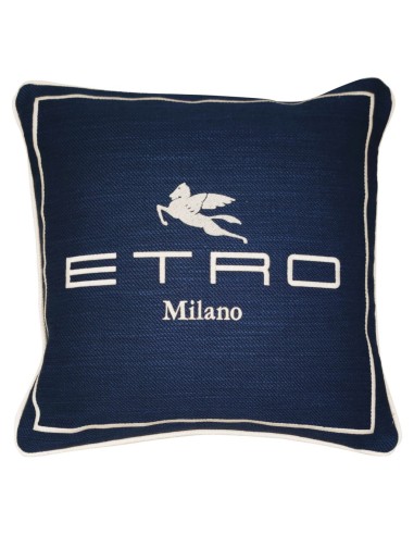 ETRO CUSCINO ARREDO 45 X 45 CM IN LINO E...