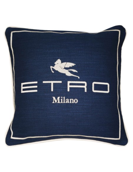 ETRO CUSCINO ARREDO 45 X 45 CM IN LINO E VISCOSA - EMILA
