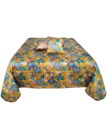 ETRO QUILT MATRIMONIALE IN RASO DOUBLEFACE CON 2 CUSCINI ARREDO - GIANO