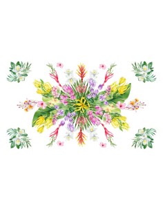 DIGITAL LAB TOVAGLIA IN PANAMA DI COTONE - TROPICAL 2