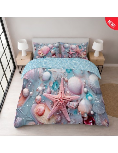 DIGITAL LAB PARURE LENZUOLO COPRILETTO 2 PIAZZE IN COTONE - STELLA