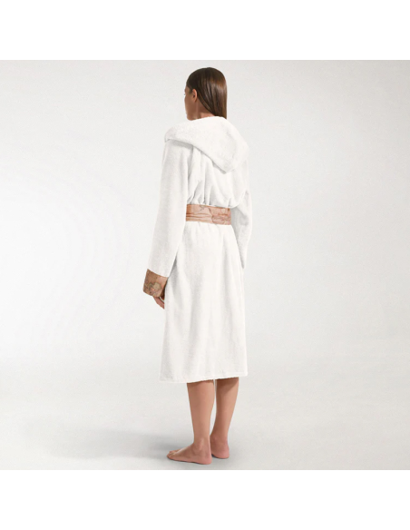 1ᴬ CLASSE ACCAPPATOIO CON CAPPUCCIO IN SPUNGA 100% COTONE - GEO CLASSIC