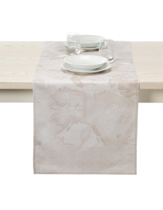 1ᴬ CLASSE RUNNER 50 X 150 CM IN 100% COTONE - GEO WHITE