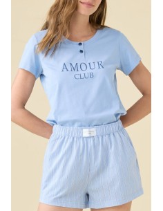 NOIDINOTTE PIGIAMA DONNA SERAFINO MANICA CORTA E SHORTS... 2