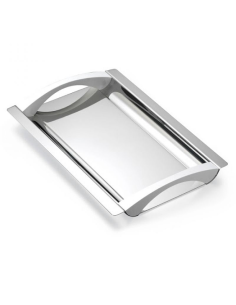 MORINOX VASSOIO RETTANGOLARE 42 CM IN ACCIAIO - SWING BIANCO