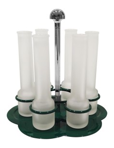 MORINOX SET 6 BICCHIERINI GRAPPA CON SUPPORTO - MARGHERITA