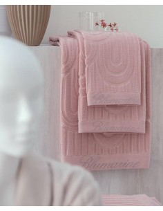 BLUMARINE SET 2 ASCIUGAMANI IN SPUGNA DI COTONE  - MONOGRAM