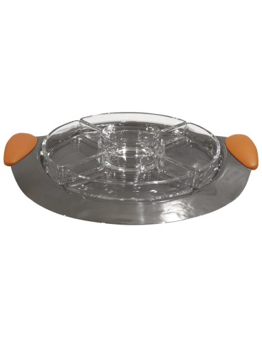 MEPRA SET ANTIPASTIERA 6 PEZZI VASSOIO Ø 35 CM...