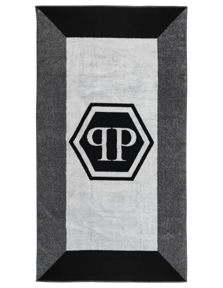 PHILIPP PLEIN TELO MARE 95 X 180 CM IN SPUGNA 100% COTONE - WINDOWS BEACH