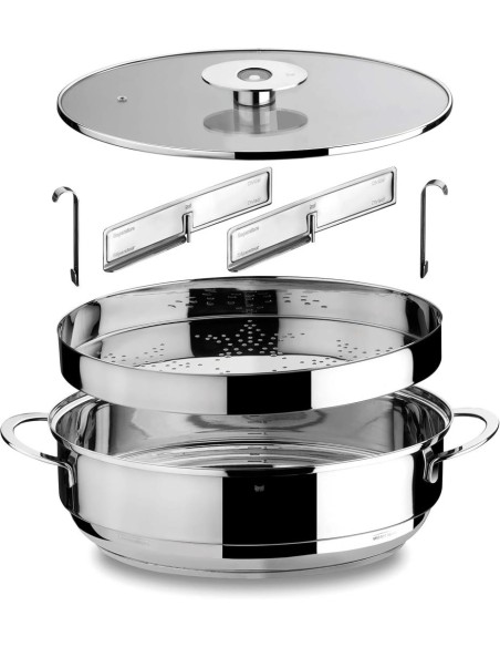 MEPRA VAPORIERA 40X28X16 CM IN ACCIAIO INOX
