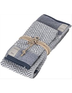 FAZZINI SET 2 ASCIUGAMANI IN SPUGNA - CHEVRON