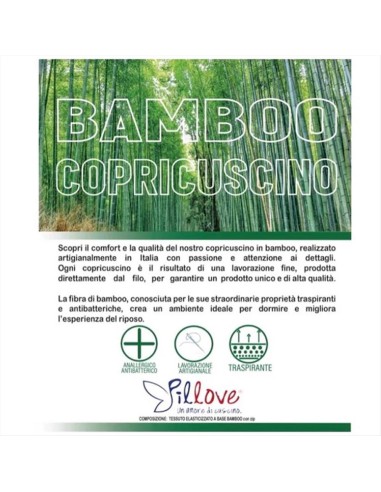 PILLOVE COPRIGUANCIALE IN BAMBOO 50 X 80 CM -...