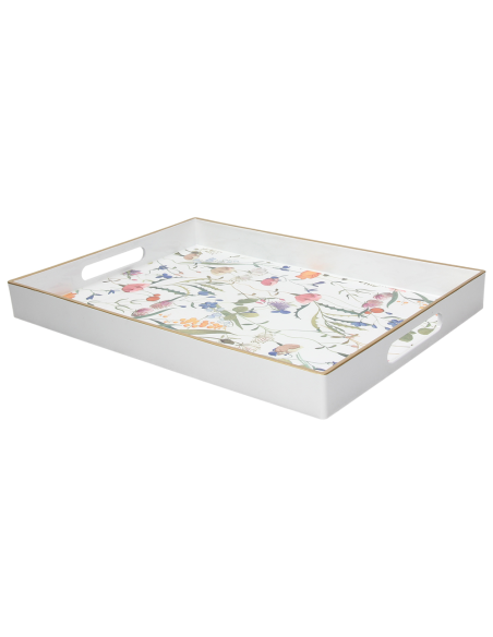 ANDREA FONTEBASSO VASSOIO DA PORTATA 2 MANICI 25 X 35 CM - ATOLLO FLORA