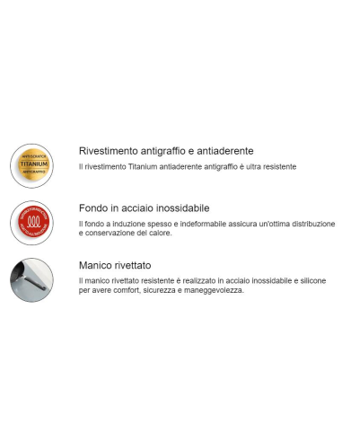 LAGOSTINA PADELLA ANTIADERENTE CON MANICO - TEMPRA