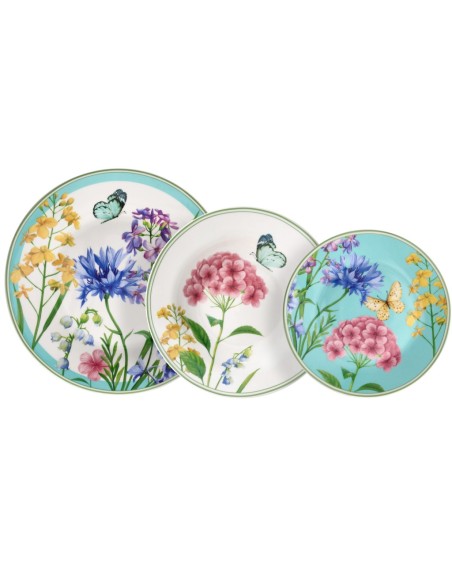 ANDREA FONTEBASSO SERVIZIO PIATTI 18 PEZZI - ATOLLO JADE