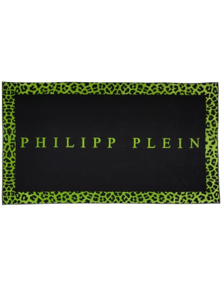 PHILIPP PLEIN TELO MARE 95 X 180 CM IN SPUGNA 100% COTONE - LEO BEACH