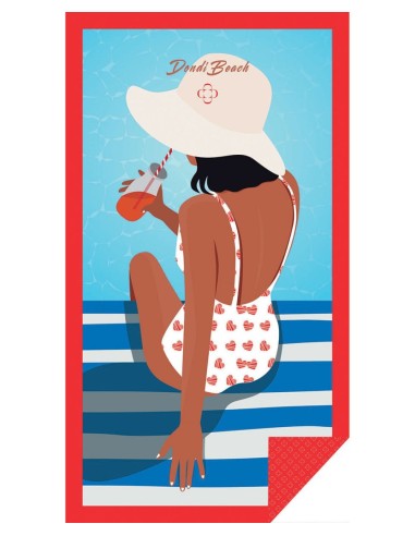 DONDI TELO MARE 100 X 180 CM IN MICROFIBRA -...