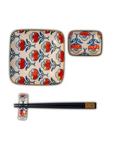 WD LIFESTYLE SET SUSHI 8 PEZZI PIATTINI + BACCHETTE 2
