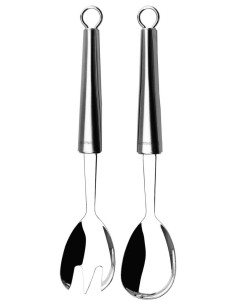 LAGOSTINA SET 2 POSATE INSALATA IN ACCIAIO INOX - I...