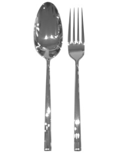 LAGOSTINA SET POSATE INSALATA IN ACCIAIO INOX - ELLIX