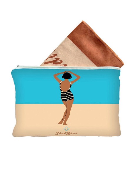 DONDI TELO MARE 100 X 180 CM IN MICROFIBRA CON POCHETTE - ALOHA