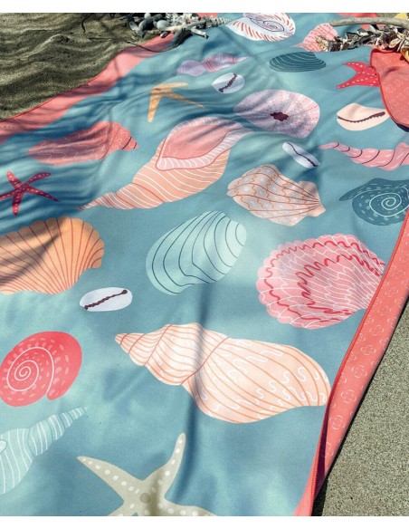 DONDI TELO MARE 100 X 180 CM IN MICROFIBRA CON POCHETTE - MALIBU