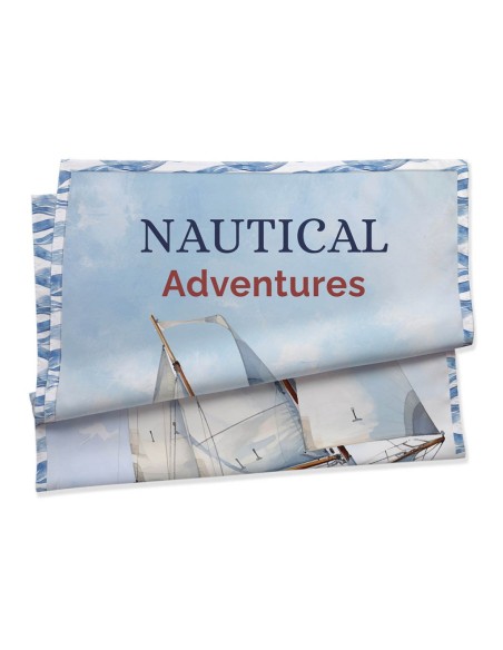 DAUNEX TELO MARE 100 X 170 CM COMPACT DRY DOUBLEFACE E POCHETTE - ADVENTURES
