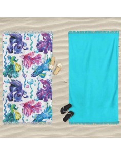 DAUNEX TELO MARE 90 X 170 CM DOUBLE FACE IN MICROSPUGNA...