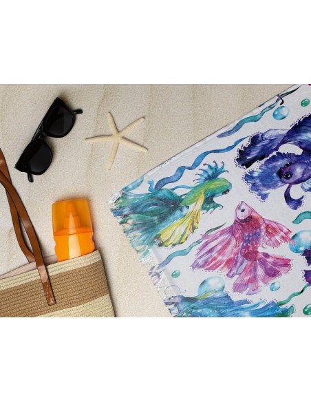 DAUNEX TELO MARE 90 X 170 CM DOUBLE FACE IN MICROSPUGNA 100% COTONE - TAHI
