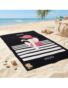LIU JO TELO MARE 90 X 180 CM IN SPUGNA 100% COTONE -...