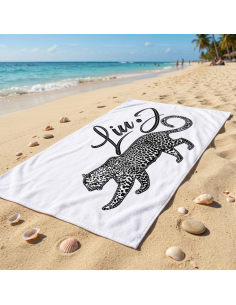 LIU JO TELO MARE 90 X 180 CM IN SPUGNA 100% COTONE - SPOTTED