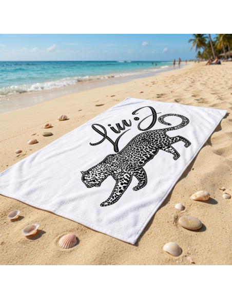 LIU JO TELO MARE 90 X 180 CM IN SPUGNA 100% COTONE - SPOTTED