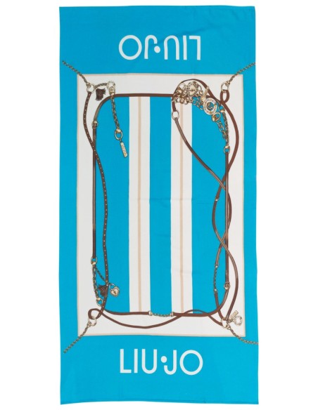 LIU JO TELO MARE 90 X 180 CM IN SPUGNA 100% COTONE - FOULARD HERITAGE