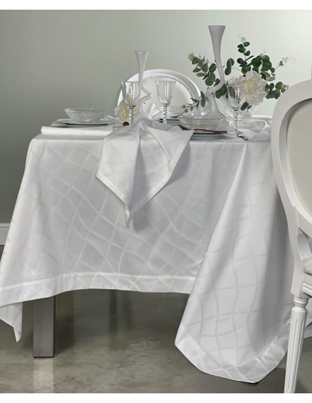 BLUMARINE TOVAGLIA DA 12 RETTANGOLARE 180 X 290 CM IN FIANDRA - PANTHEA