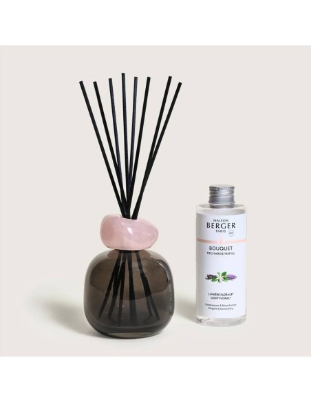 MAISON BERGER DIFFUSORE A STICK 180 ML + FRAGRANZA 200 ML - MINERAL ROSE
