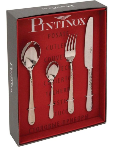 PINTINOX SERVIZIO POSATE 24 PEZZI IN ACCIAIO INOX - LUNA