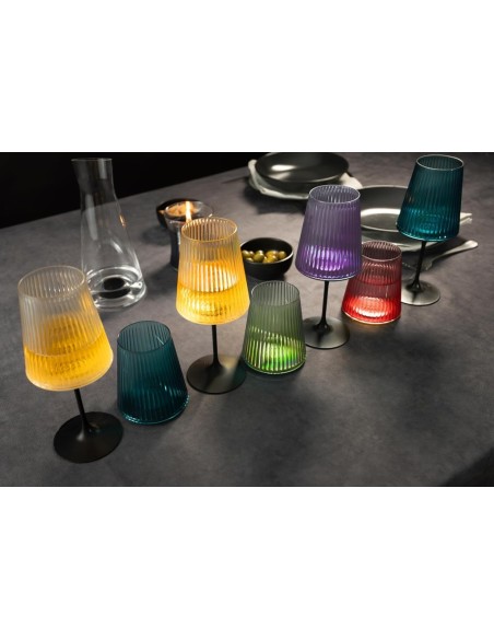 TREBONN SET 6 CALICI VINO 550 ML IN PLASTICA CON AGGANCIO MAGNETICO - SPLITGLASS