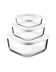 GUZZINI SET 3 CONTENITORI ERMETICI IN VETRO - STORE & MORE