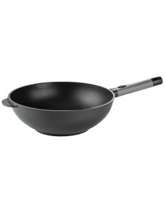 GUZZINI WOK ANTIADERENTE 32 CM CON MANICO REMOVIBILE -...