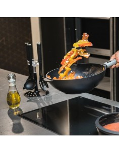 GUZZINI WOK ANTIADERENTE 32 CM CON MANICO REMOVIBILE -... 2