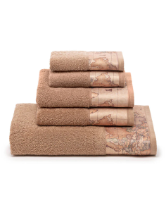 1ᴬ CLASSE COMPLETO BAGNO 5 PEZZI IN SPUGNA 100% COTONE -...