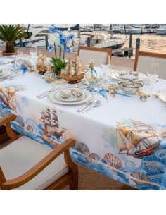 ANNAMARIA TOVAGLIA RETTANGOLARE STAMPATA 100% COTONE -...