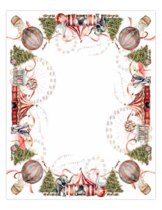 ANNAMARIA TOVAGLIA NATALIZIA RETTANGOLARE IN COTONE - CIRCUS 2